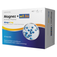 Activlab Magnez + wit. B6 50 kapsułek